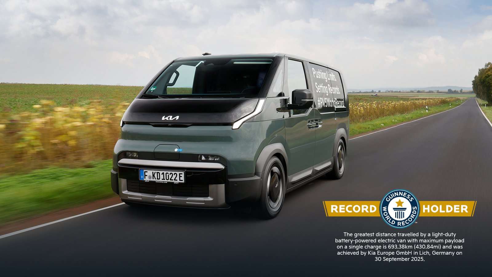 Kia PV5 Cargo Raih Penghargaan Guinness World Records